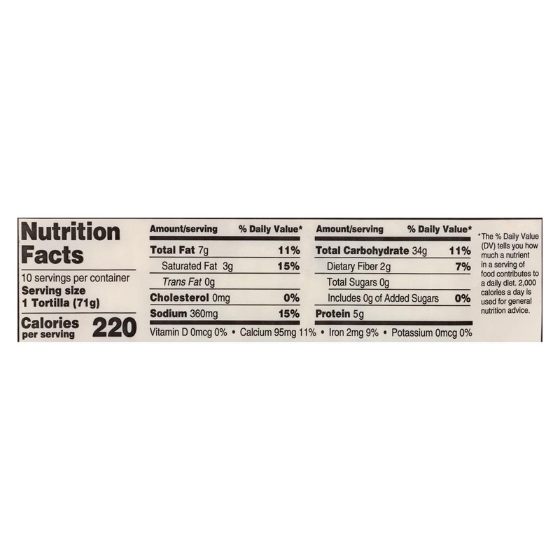 La Banderita, Tortilla, Bur Grande, 10, Pack of 12, Size