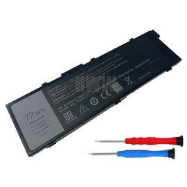 K KYUER HWW New 11.1V 72Wh 6460mAh T05W1 Battery Compatible with Dell Precision 15 7510 7520 17 7710 7720 M7710 TO5W1 MFKVP 1G9VM M28DH 0FNY7 RDYCT TWCPG 1V0PP Series