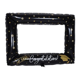 LABRIMP Inflatable Photo Booth Selfie Frame Graduation Party Photo Prop for Memories