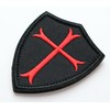 Knights Templar Shield Patch (Cross Symbol / Coat of Arms)