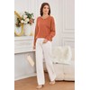 Newshows Womens 2024 Fall Sweater Wool Crewneck Winter Fashion Cable