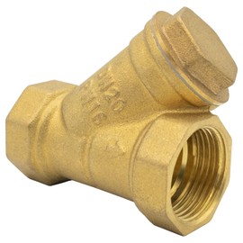 Y Strainer 3/4 Brass Sediment Filter Attachment Water Filter with 40 Mesh Filter Screen Plastic Inline Hose Filter Twist-On 0.75 Inch DN20 0