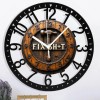 25cm Circular Iron Wall Clock with a Chalkboard Paint Centersheet
