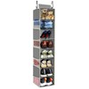 roomtalk Large-Sized Hanging Shoe Organizer 8-Shelf, Hanging Closet Organizer with