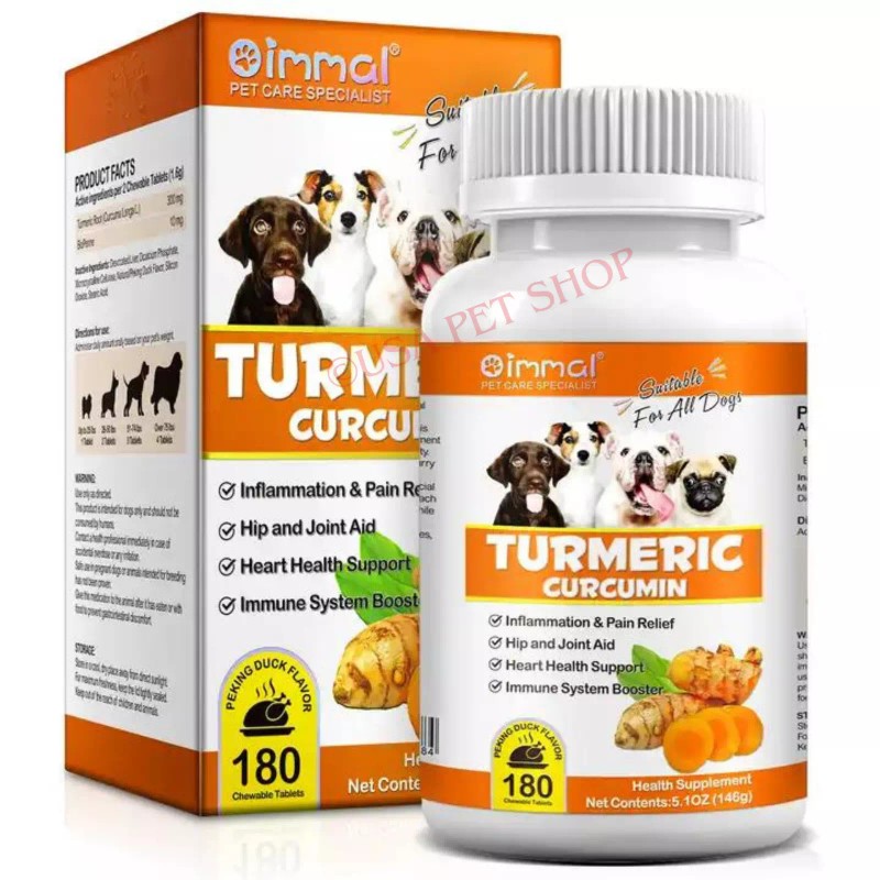 Oimmal Turmeric for Dogs-Eliminate