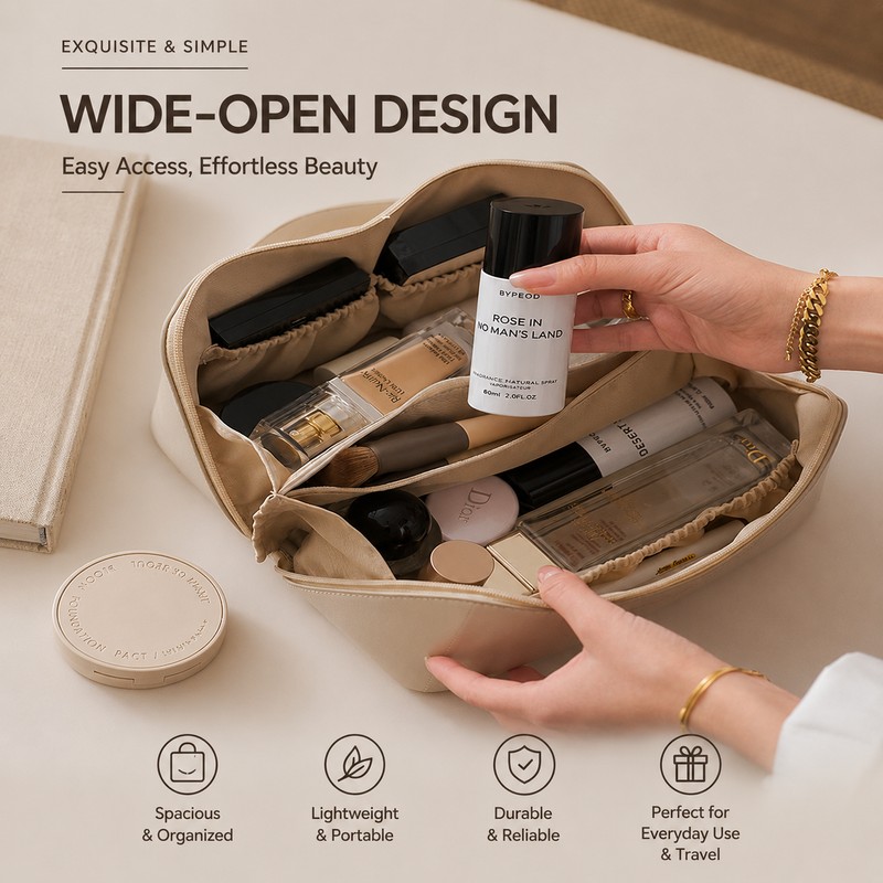 Women's Large-Capacity Portable Makeup Bag