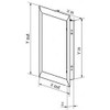 White Metal Access Panel 200mm x 300mm Wall Inspection Door