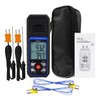 Thermocouple Thermometer Digital K Type Thermometer with 4 Thermocouples, -328~2500℉
