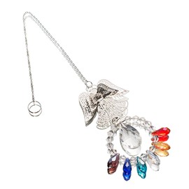 Crystal sun catcher 3D Crystal Glass Guardian Angel Rainbow Maker Collection Suncather Hanging Ornament Window Sun Catcher for Home Wedding Decoration