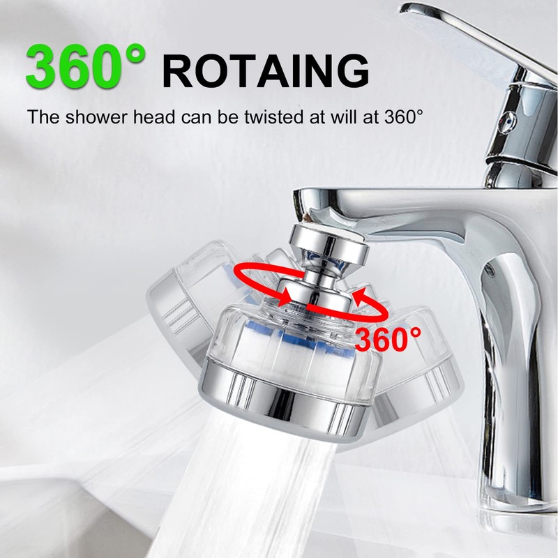 Bahan alamy Water Filter Tap Rotatable Tap Filter with 6