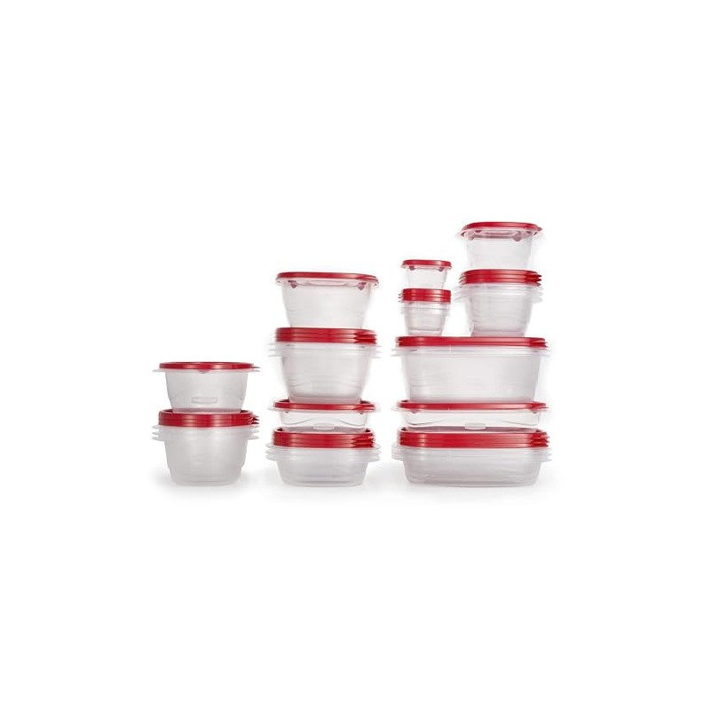 Rubbermaid TakeAlongs Food Storage Containers Set of 26 Clear
