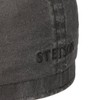 Stetson Hatteras Cotton Cap flat (M (56-57 cm) - black)