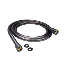 YEAUPE Shower Hose 1.6 m with Twist Protection 160 cm Standard 1/2 Inch Connection, Flexible and Kink Resistant, Drinking Water Tested & Pressure Tested, Grey