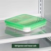 Square Lunch Container, 3 Compartments