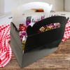 ArtCreativity Black Treat Boxes for Candy, Cookies and Party Favors