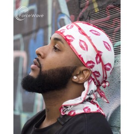 ForceWave Durag for Men Designer for Waves Silky Durag Du rag with Designed Pattern