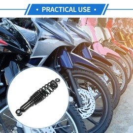 VekAuto 1 Pair Motorcycle Rear Suspension Shock, 290mm Rear Air Suspension Shocks Struts Spring Universal for Motorcycle Durable Steel Black Left Right