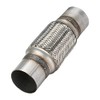 Autarboor Exhaust Flex Pipe, 2.5’’ x 6’’ Stainless Steel Heavy Duty Exhaust Flex Pipe, Double Braid Exhaust Flex Tube, Overall Length 10’’