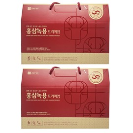 Chong Kun Dang Health Red Ginseng Antler Premium 30 packs 2 boxes / 종근당건강 홍삼녹용 프리미엄 30포 2박스