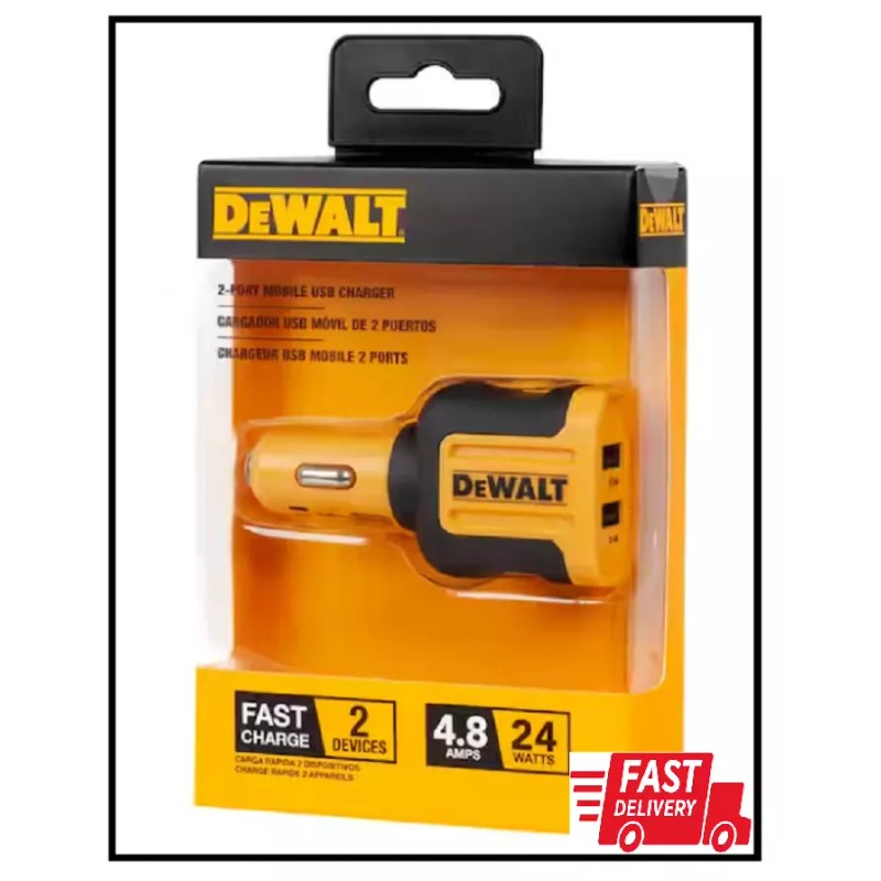 DEWALT 24-watt 2-port Mobile Usb Charger | Dewalt Port Car
