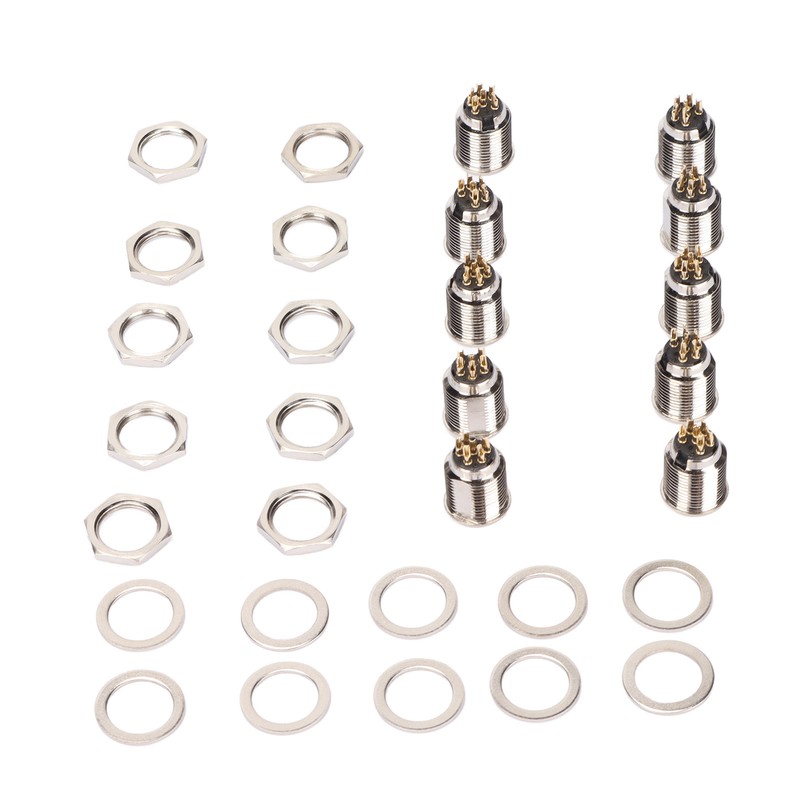 10 Set 6 Pin XLR Male Socket Base Stable Exquisite
