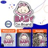 GEEKBEAR Baby on Board Car Sticker - Character Design, Reflective,
