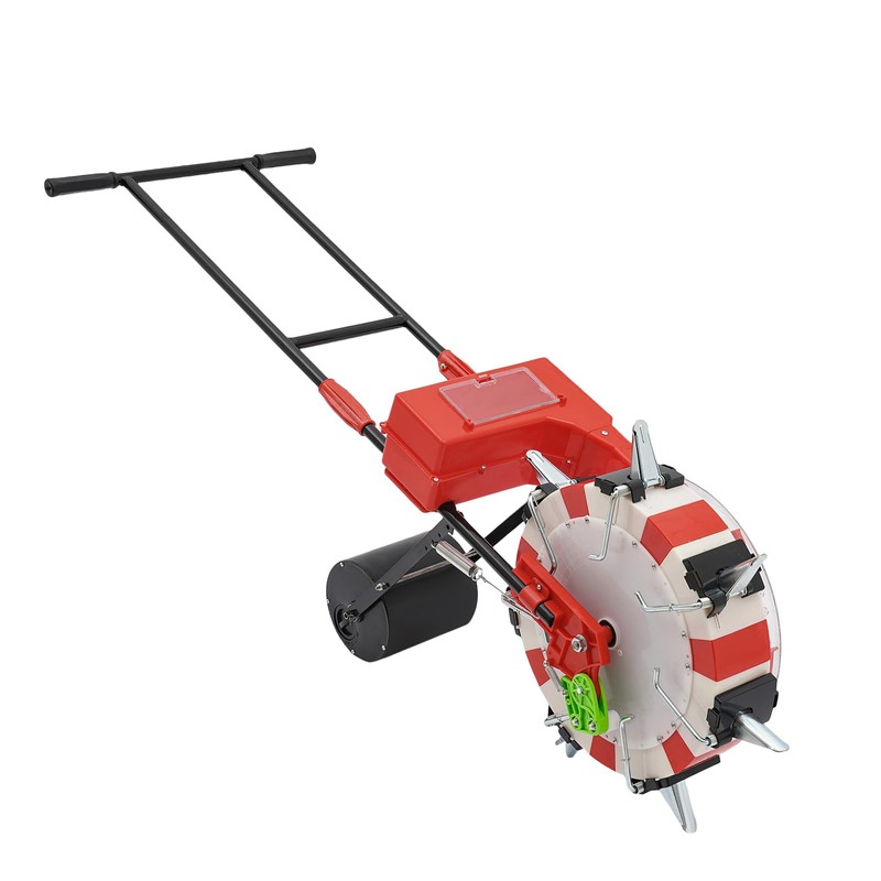 siohdagu Manual Garden Seeder, Garden Push Seeder Planter with 7
