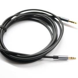 ABLET 300cm Gold Plated Design 3.5mm to 2.5mm Male Car Auxiliary Cable Cord Headphone audio Cable Compatible with Bose headphone, for JBL headphone, Smartphone Tablet MP3 Player Black