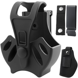 GZhaizhuan Manclip Holder, Wear-Resistant Handcuff Case Handcuff Holster with Quick Release for Most Handcuffs, with Pistol Holster
