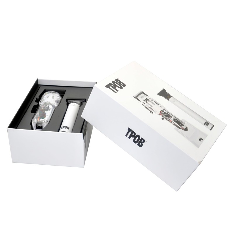 TPOB White Slime 2 Splatt Clipper Trimmer Set Barber Hair