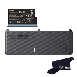 Insta360 X5 Battery(2400mAh)& Fast Charge Hub Bundle/Only for Insta360 X5 360 Camera (1Battery+1 Charger)