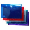 A4+ Foolscap Plastic Wallet Files for Document Storage - Stud Closure - Assorted Colours - Pack of 20