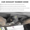 BWBWND 2PCS Car Rubber Exhaust Hanger, 2 Holes 0.47 Inch