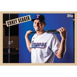 TOPPS 2024 TOPPS 1959 SCOOP CARD THROWBACK SET 52 TEXAS RANGERS COREY SEAGER #154