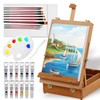 Falling in Art Easel Box Acrylic Paint Set with Portable