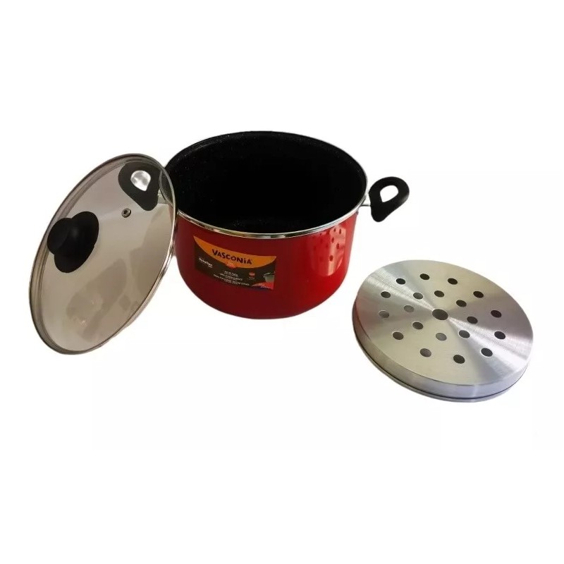 Vasconia Batería Vasconia Vivacolor 6pzas Vitroacero® Roja Inducción