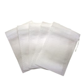 COLLBATH Travel Tea Infuser Bags 100pcs Drawstring Filter Empty Tea Bags Non-Woven for