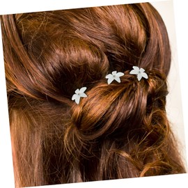 IWOWHERO Flower Hairpin u Shaped Clips Bridal Hair Fork Set for Wedding Festive Headdress