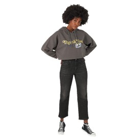 Lee Women's High Rise Straight Ankle Jean, Washed Black, 31 (US 12)