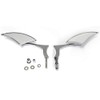 ANCLLO Motorcycle Aluminum Blade Universal Rearview Side Mirrors Silverado End