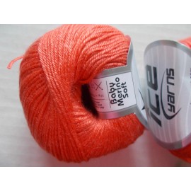 Ice Yarns Merino Soft wool blend yarn, salmon  lot of 2 (192 yds ea)