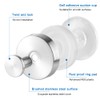 Suction Cup Wreath Hanger，Suction Cup Hooks Hanging 15 Lbs，Waterproof Suction
