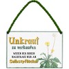 schilderkreis24 - Tin Signs Funny Saying "Unkraut wegen der hohen