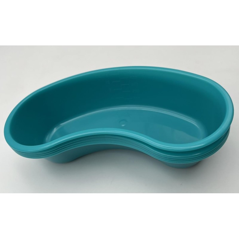 Emesis Basin - 500 CC Kidney Shaped Turquoise Emesis Basin