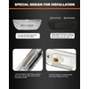 TIROL 5PCS 9LED Cab Marker Lights - Reflective Clear Lens