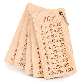 YAOZUP 1 x 1 Wooden Flashcards, 1 x 1 Children's Board, First Day of School, Wooden Board Made of Beech Wood for Learning, 1 x 1 Board, Disposable Board for Gift for Back to School, Girls and Boys