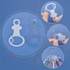 PH PandaHall 30pcs Clear Acrylic Floss Bobbins, Embroidery Floss Thread