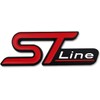 ST Line Emblem Metal Car Front Grille Decoration, Easy Installation,