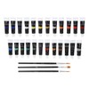 24 Colors Acrylic Pigments Set with 3Pcs Painting Pens Students