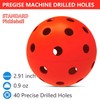 24 Pack Pickleball Balls, 40 Holes Outdoor Pickleballs, High Elasticity